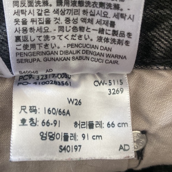 Levi’s High Rise Button Fly Cut-off Jean Shorts • Daisy Dukes • 26 - Picture 7 of 10